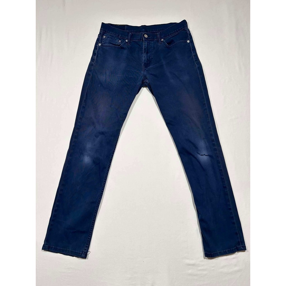 Levis 511 Slim‎ Fit Jeans Mens 32x32 Dark Navy Blue Denim Pants 04511-3186